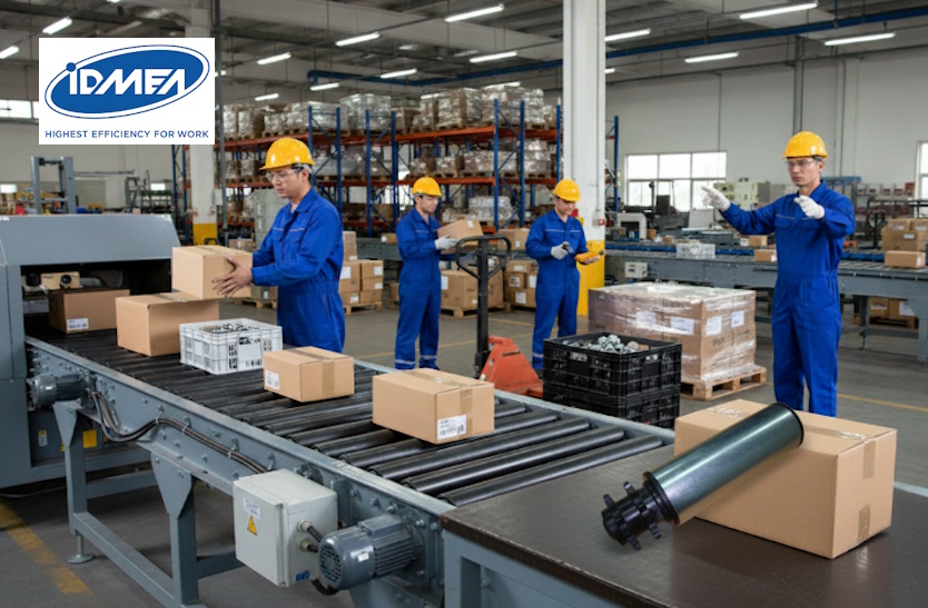 Ứng dụng con lăn tự do trong hệ thống băng chuyền công nghiệp